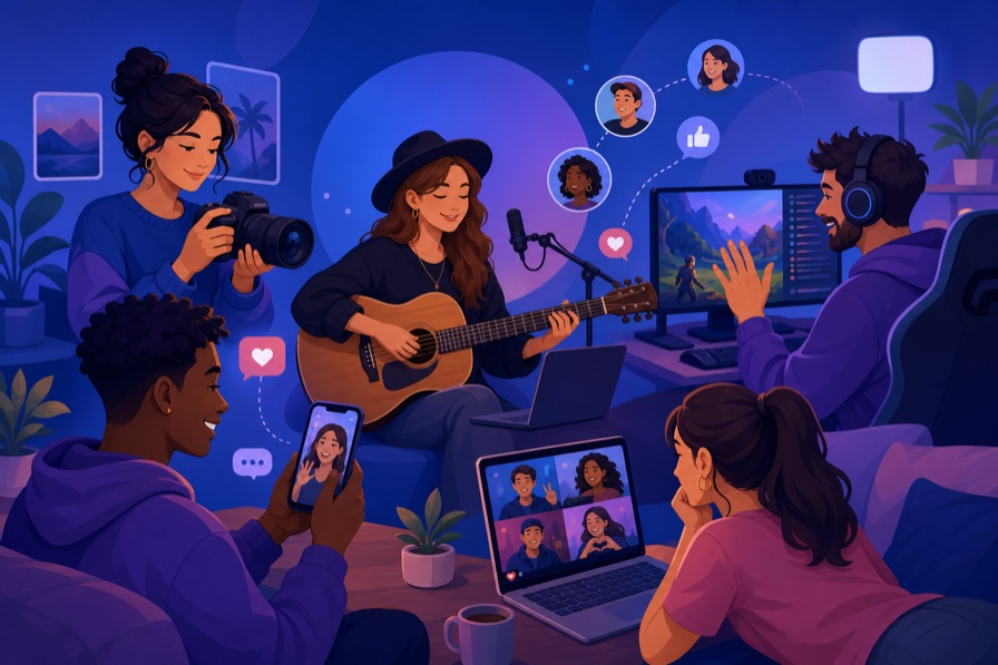 Creators connecting with their communities on Buttons