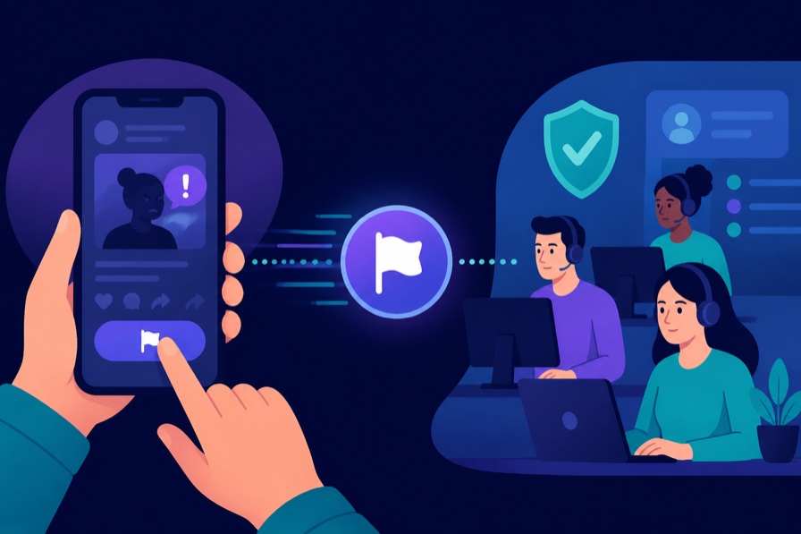 Reporting content and behavior on Buttons