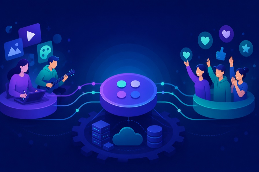 Buttons' role as the platform provider