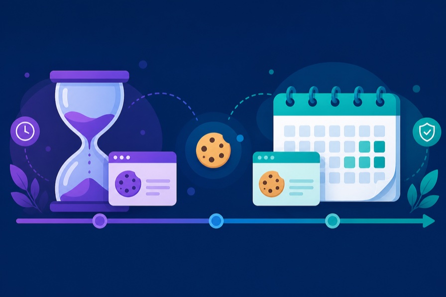 How long cookies remain on your device