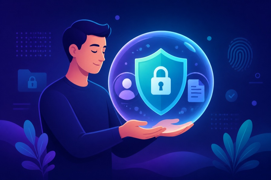 Personal data protected by privacy controls on Buttons